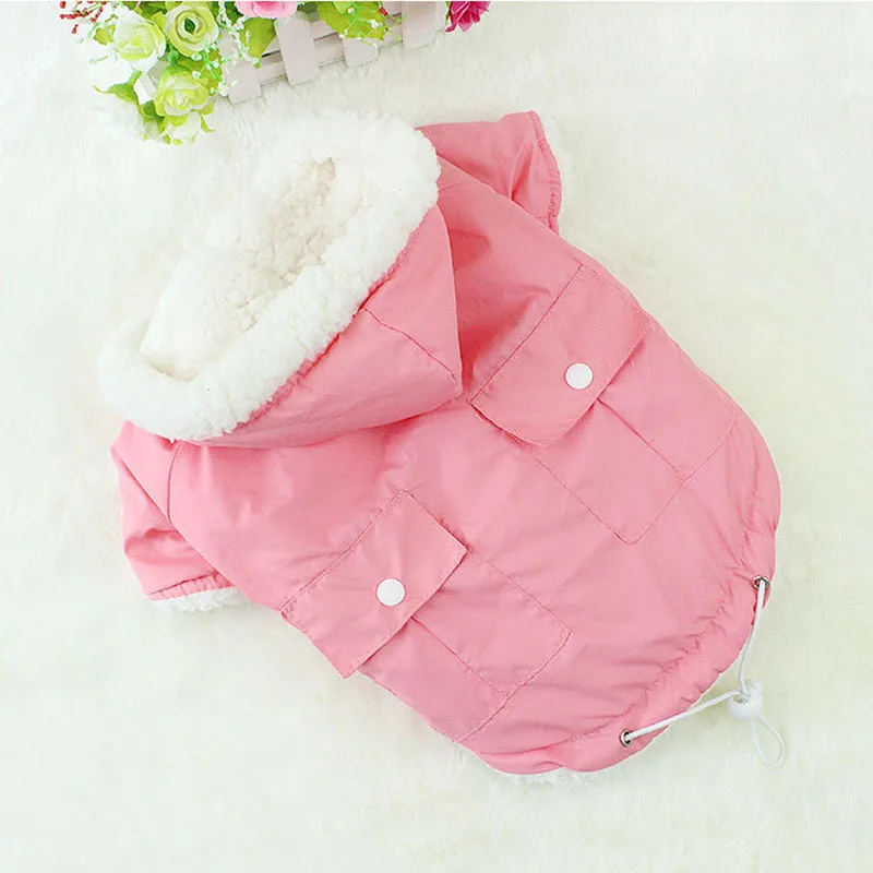 Повседневная одежда для кошек зимняя куртка щенков собак и теплое пальто с