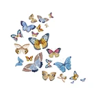 Симпатичные нашивки бабочки передачи тепла настенные наклейки для детской нетоксичный Diy патчи моющиеся Аппликация утюг на наклейки