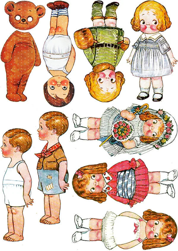 Винтажные кукольные наклейки для скрапбукинга DIY альбом дневник счастливый