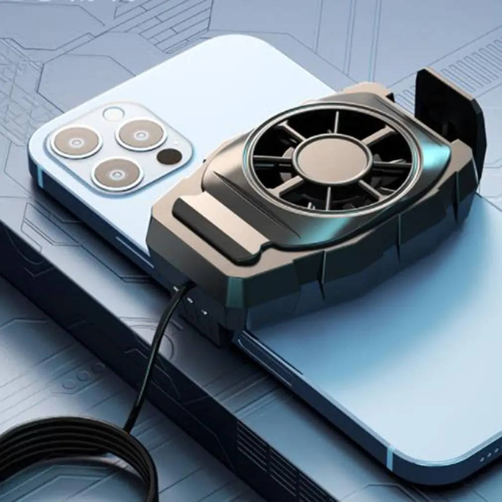 

Mobile Phone Radiator Cooling Fan Cooler Gaming Phone USB Powered Smartphone Fan Cooling Game Joystick Cooler