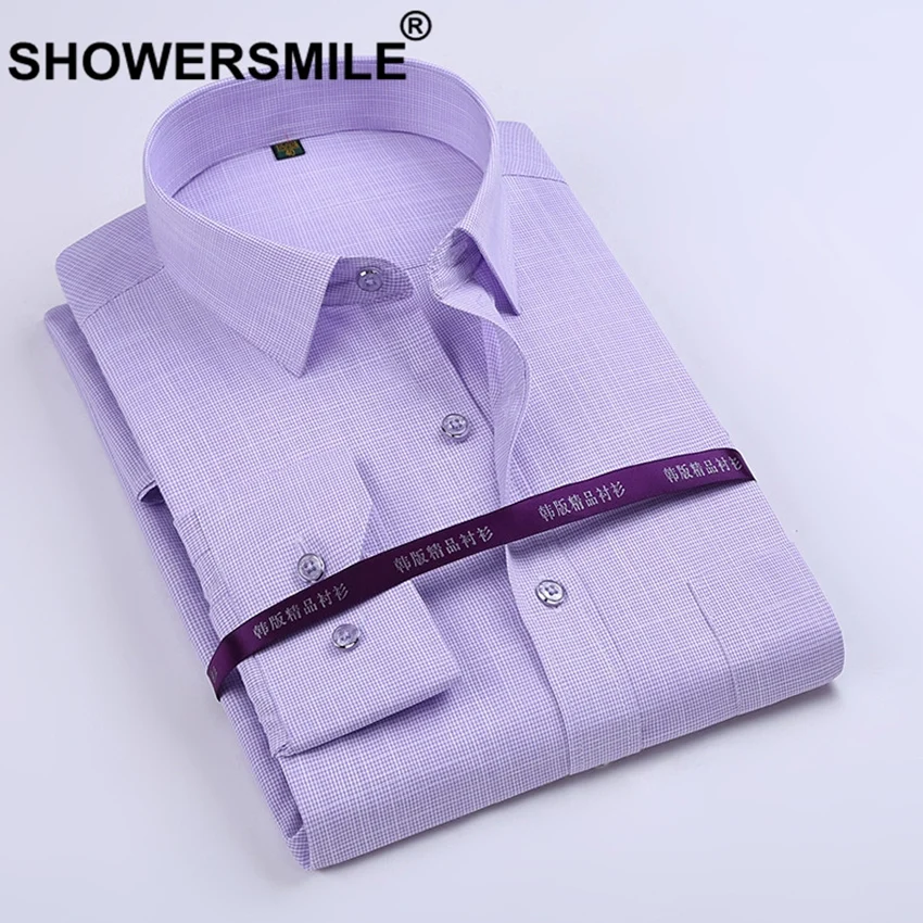 Рубашка SHOWERSMILE мужская из бамбукового волокна Классическая формальная сорочка с