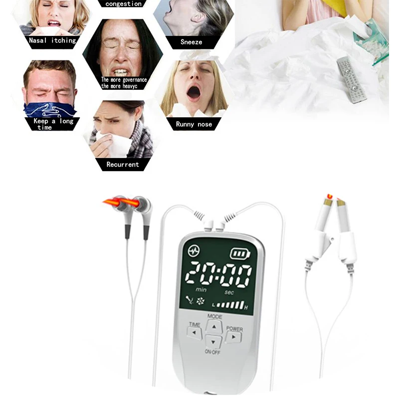 

Nose Rhinitis Sinusitis Cure And Ear Acupuncture Tinnitus Physiotherapy Laser Therapy Apparatus