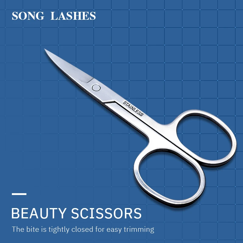 

SONG LASHES make up tool beauty scissors for make up round and smooth Eyebrow scissors for make up