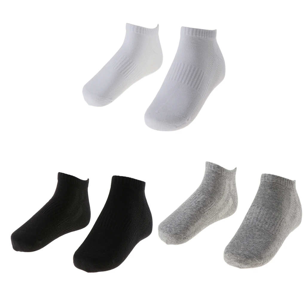 

Solid Low-cut Cotton Ankle Socks Non Slip Sports Shoes Stockings Casual Men