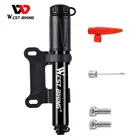 WEST BIKING мини велосипедный насос для велосипеда ручной воздушный насос для велосипедных шин надувной Bicicleta для Shrader MTB горный велосипед насос