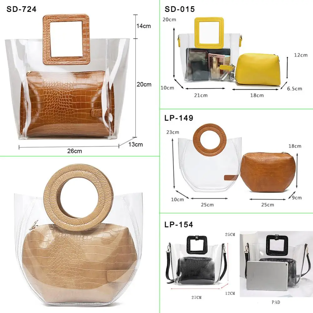 Летние пляжные сумки для женщин прозрачные композитные модные клатчи роскошные