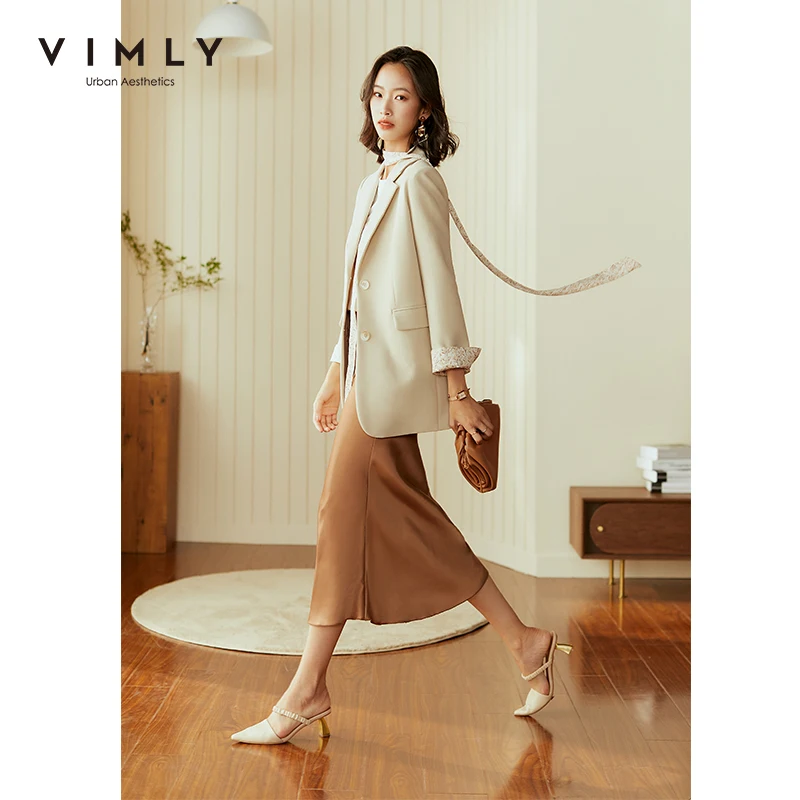 Пиджак Vimly для женщин креативные офисные женские однотонные куртки модная