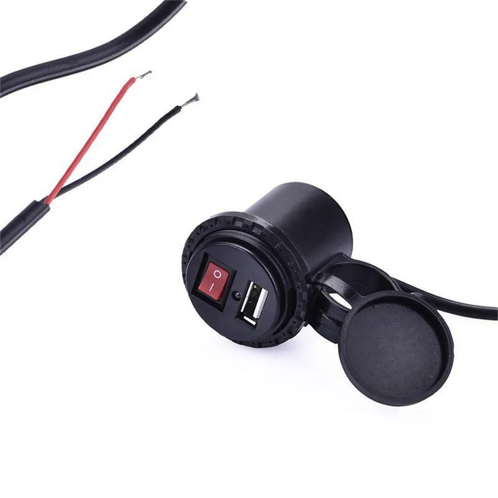 Мотоцикл электрический USB зарядное устройство гнездо Водонепроницаемый 12В/24В 5В