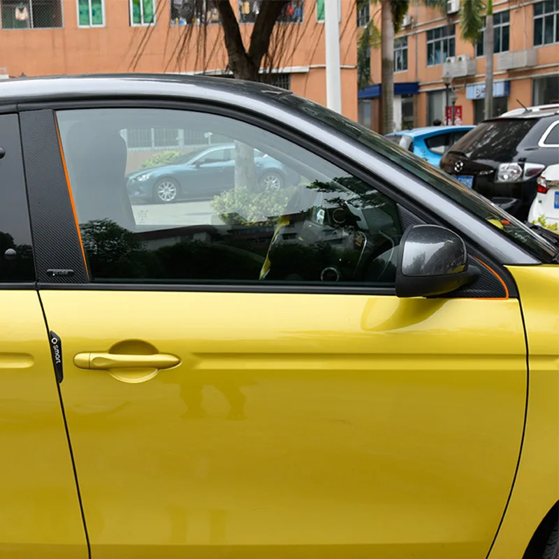 forfour-A B Автомобильная защитная наклейка из углеродного волокна A-декоративная колонна для Mercedes Smart 453 fortwo foufour автомобильные Внешние аксессуары для укладки - Название цвета: forfour-A B