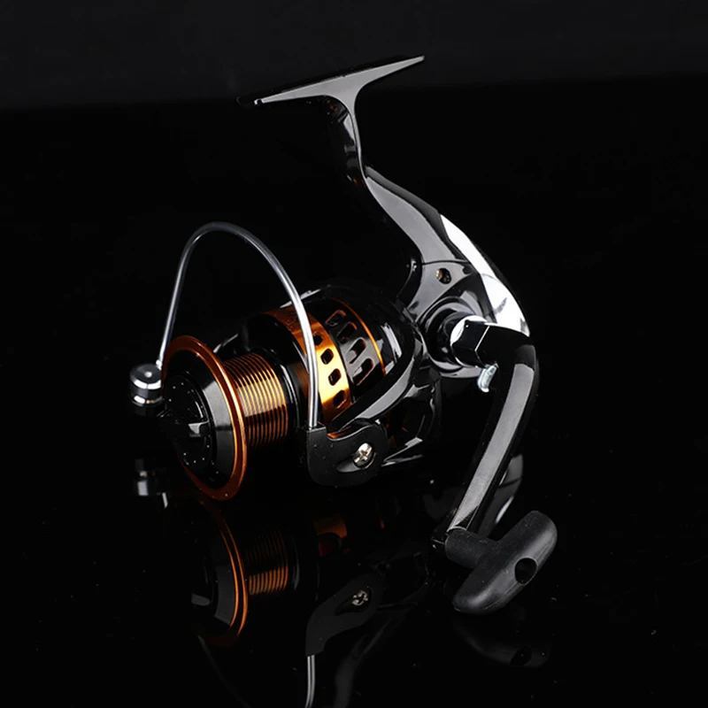 Spinning Reel Gear Ratio 5.2:1 13BB Feeder Fishing Reels Metal Coils Spool Sea Carp Tackle Drag 8-12KG Non-Slip Handle Accessory | Спорт и