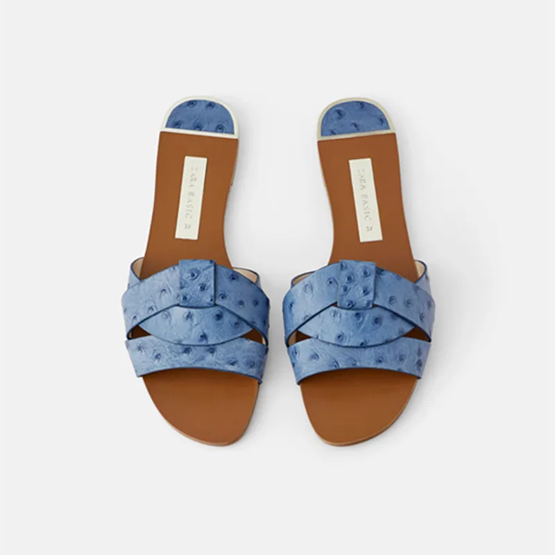 Повседневные женские тапочки на плоской подошве Летние шлепанцы для улицы