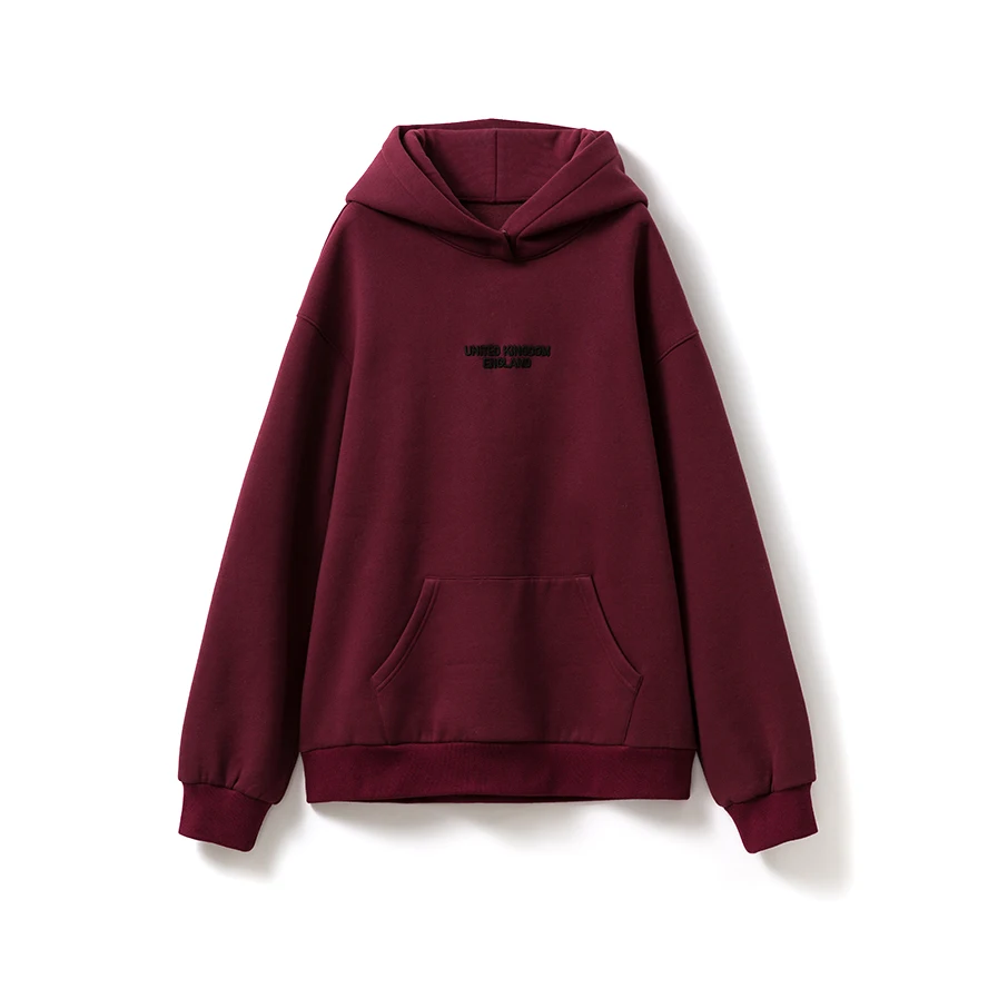 

Thick plush multi-color embroidered hooded jacket style jacket