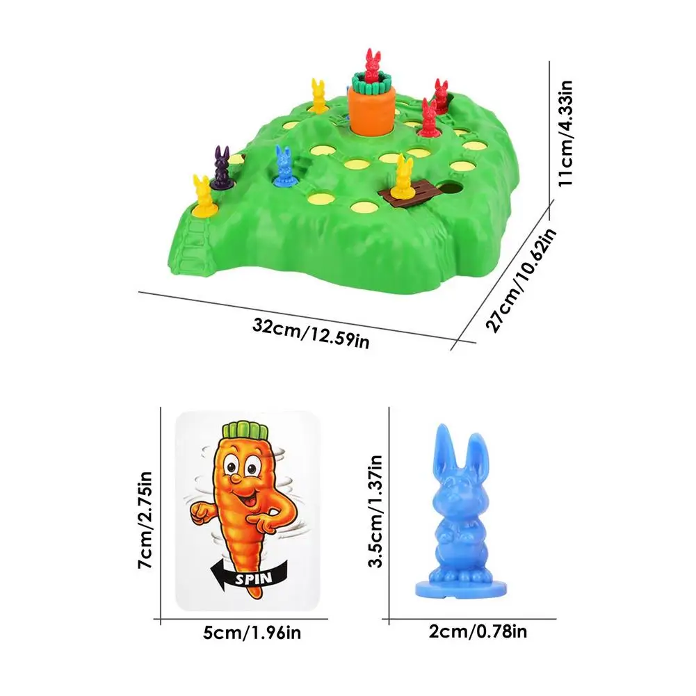 

Funny Bunny Board Game Rabbit Cross Country Competition Children's Puzzle Game Parenting Intelligence Family Party Board Game