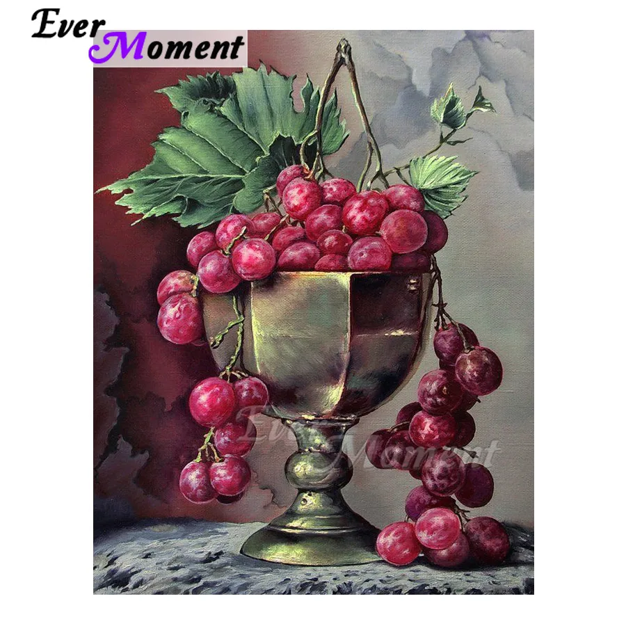 Алмазная мозаика с изображением фиолетовых чашек Стразы ручной работы | Дом и сад