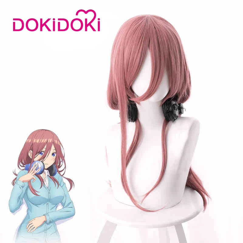 DokiDoki Аниме косплей парик The quintestinal Quintuplets Nakano Miku Hair женские бордовые волосы парик|