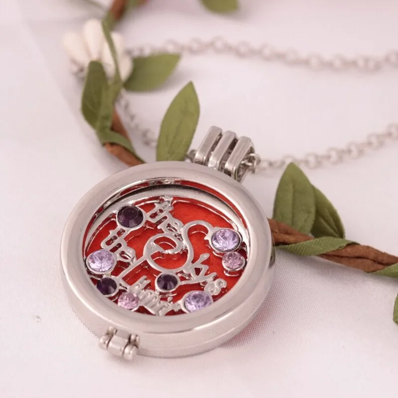 

New Essential Oil Diffusor Fragrant Necklace Can Be Opened Pendant Set Autumn Winter Long Sweater Chain Necklace