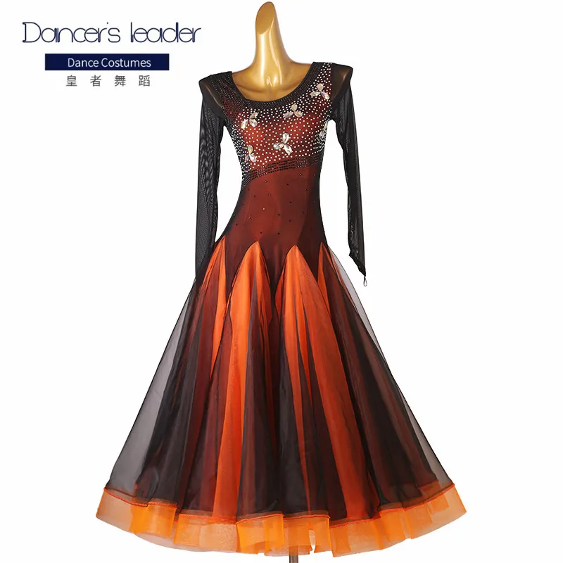 

High-end Custom Modern Dance Girl Dance Dress Big Swing Dress Adultel Egant Ballroom Dress Professional Stage Costume