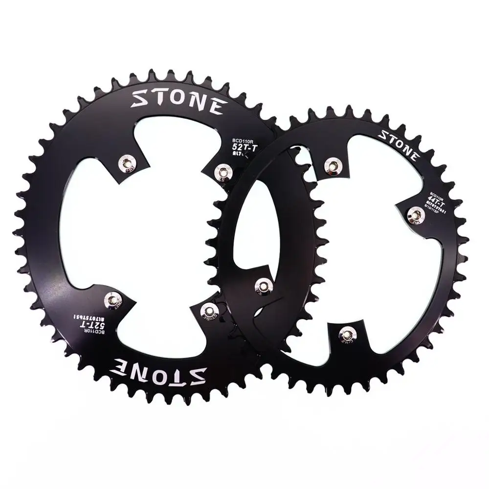 Камень 110 BCD овальная Звездочка для Shimano 105 R7000 r8000 r9100 36-42 46 48 50 54 55 58-60 T 110bcd MTB дорожный велосипед зубчатая пластина