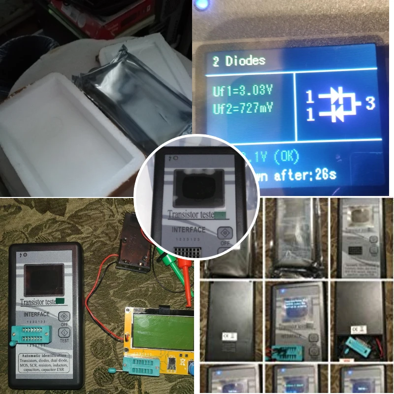 Тестер транзисторов цифровой мультиметр измеритель Esr Mosfet полупроводниковый 2019