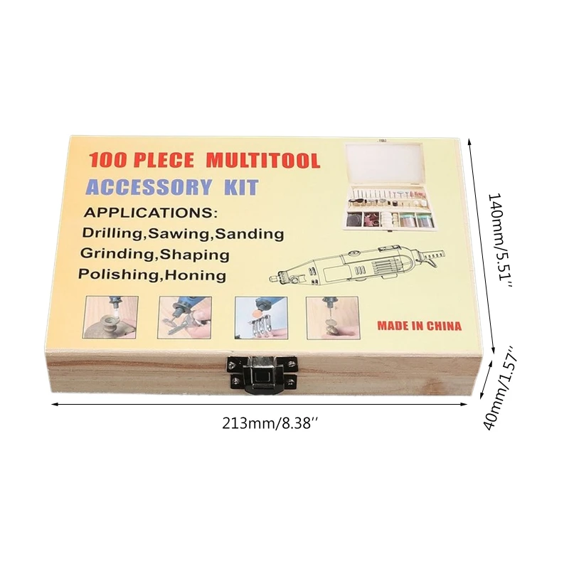 

100Pcs/Box Mini Electric Drill Grinder Rotary Machine Tool Grinding Polishing Bit Accessories Kit