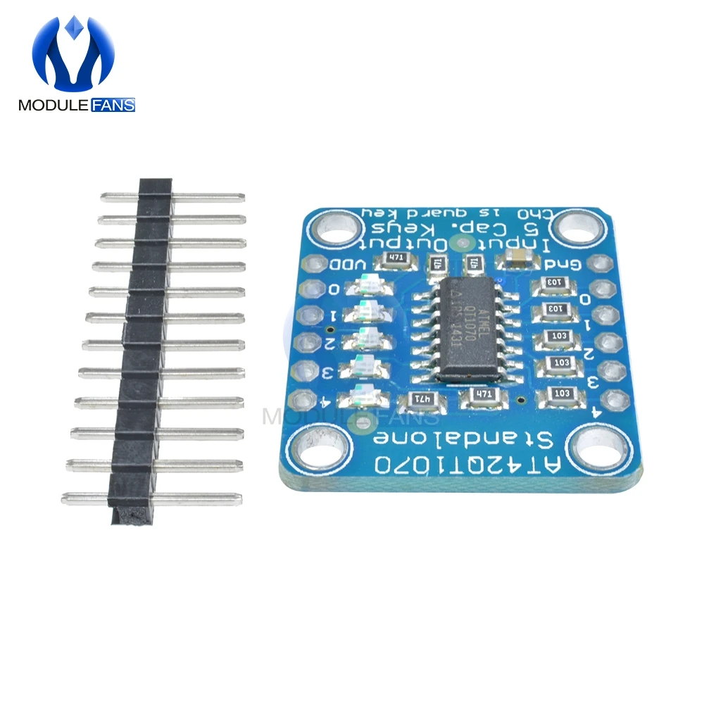 Автономная 5-клавишная проводящая панель многофункциональный емкостный