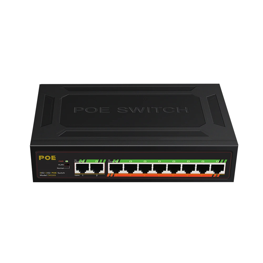 

POE Gigabit switch 10 ports Ethernet network Switch 120W VLAN power supply switch at 250M ethernet switch for IP camera/Wireless