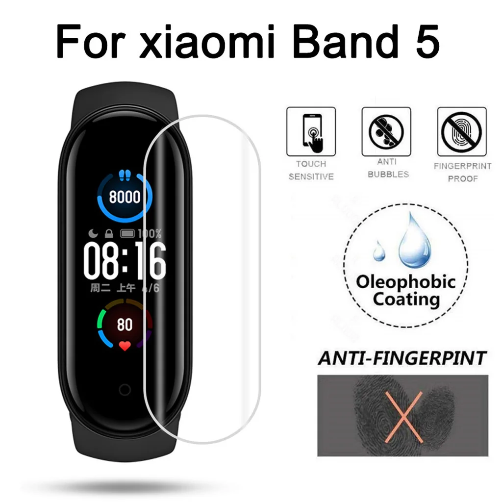 

3pcs Films For xiaomi mi band 6 5 screen protector HD Film mi band6 miband 5 Soft TPU Protective Film (not tempered glass)