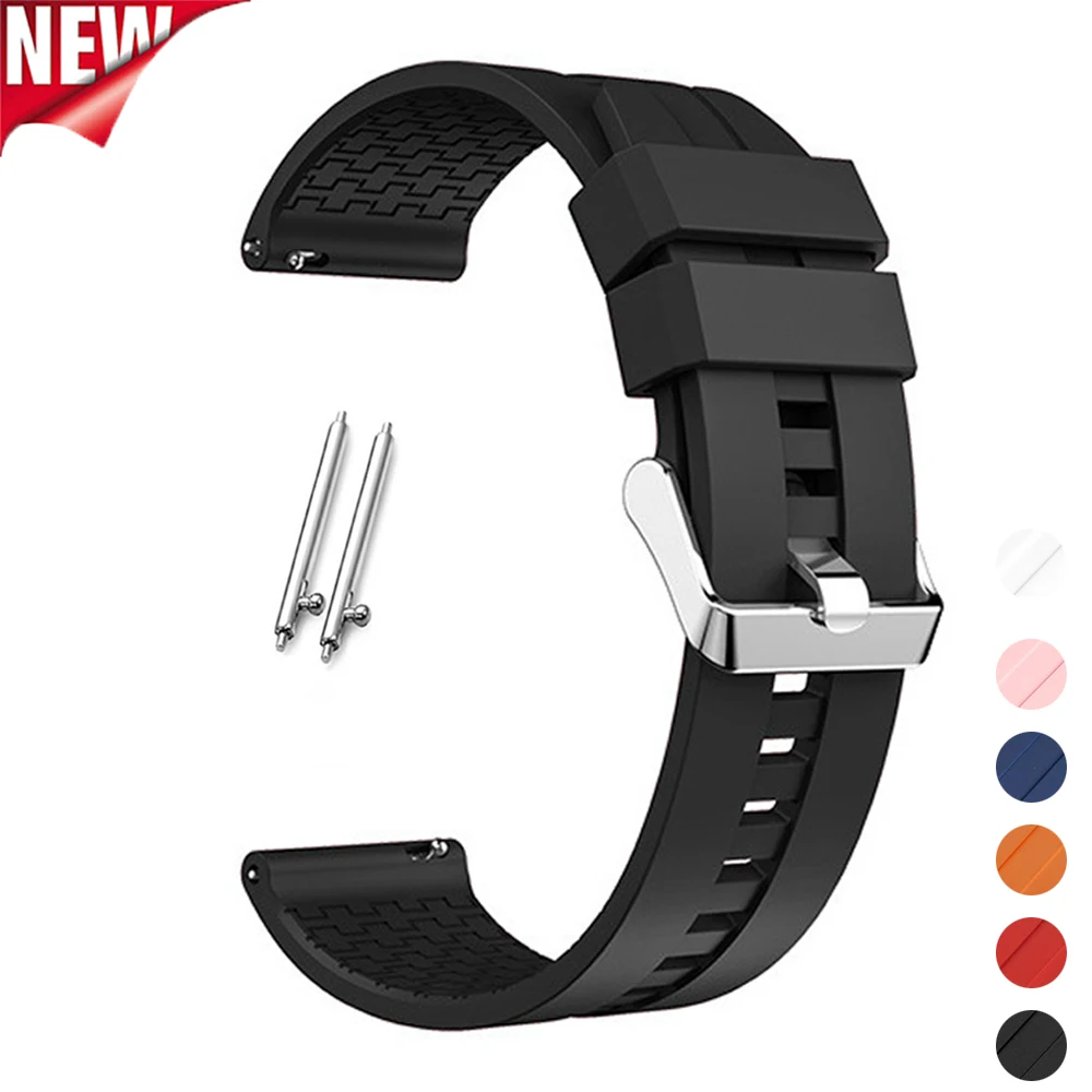 

Silicon Watch Band 22mm For Huawei Watch Dream For Huawei Magic Watch 2P GT GT2 46mm Strap Sport Loop Silicone Bracelet