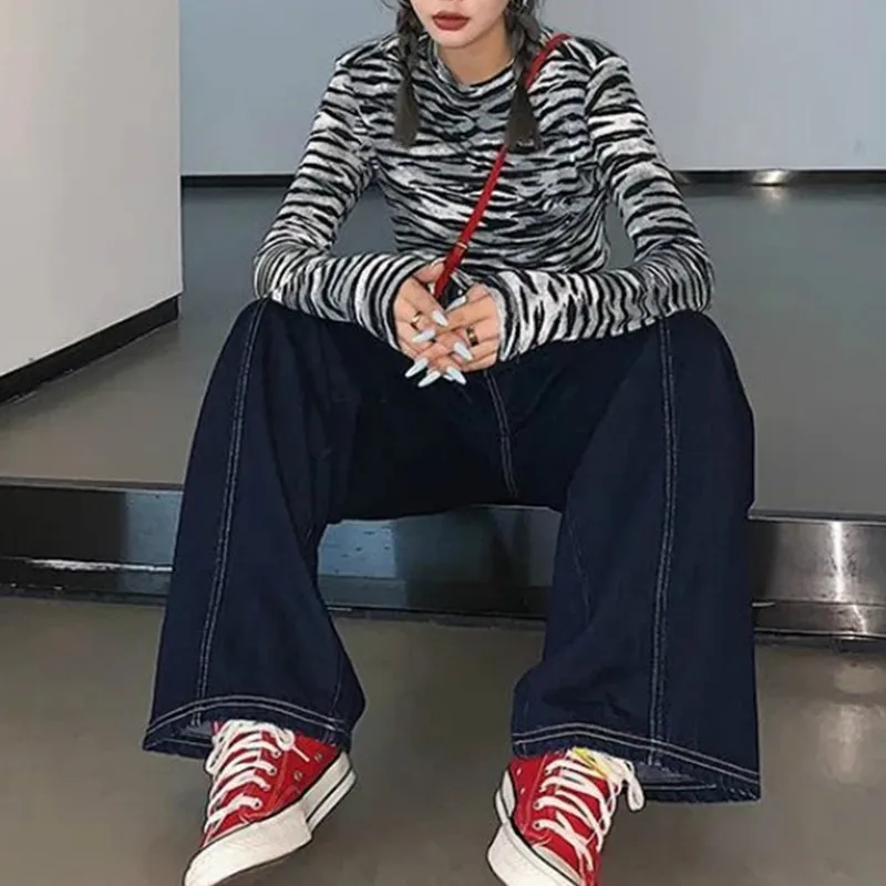 

Oversized Jeans Women Plus Size 5XL Harajuku Stylish Boyfriend Teens Streetwear Fall Spring Chic Ladies Denim Trouser