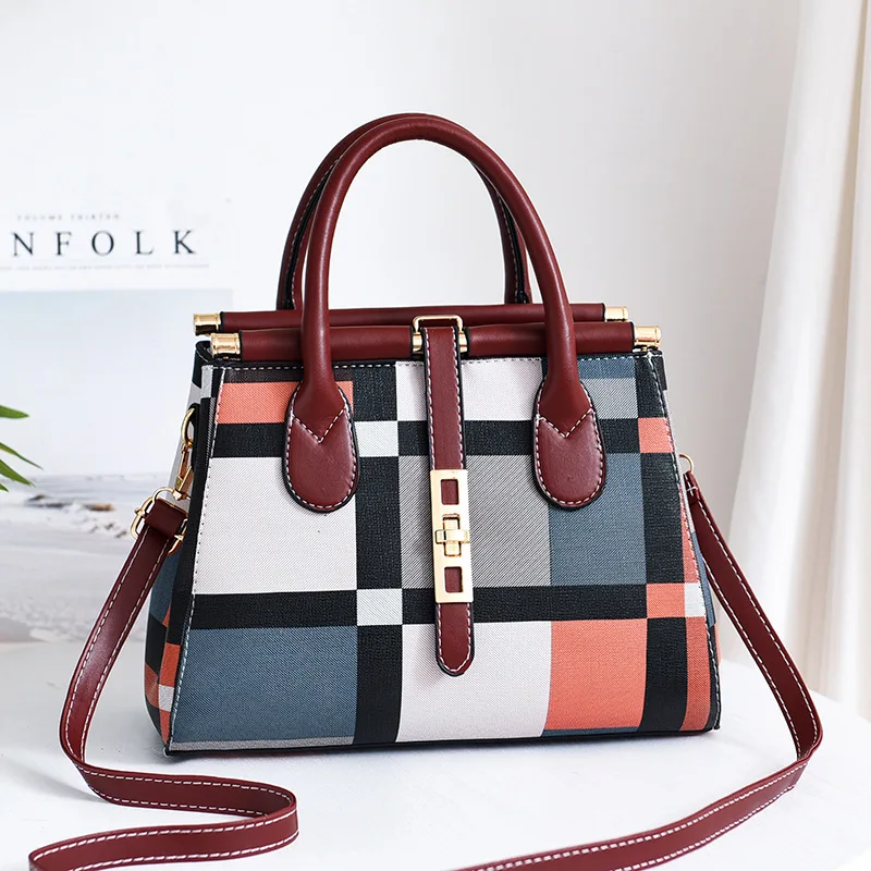 Новая Большая сумка в европейском и американском стиле Элегантная Модная