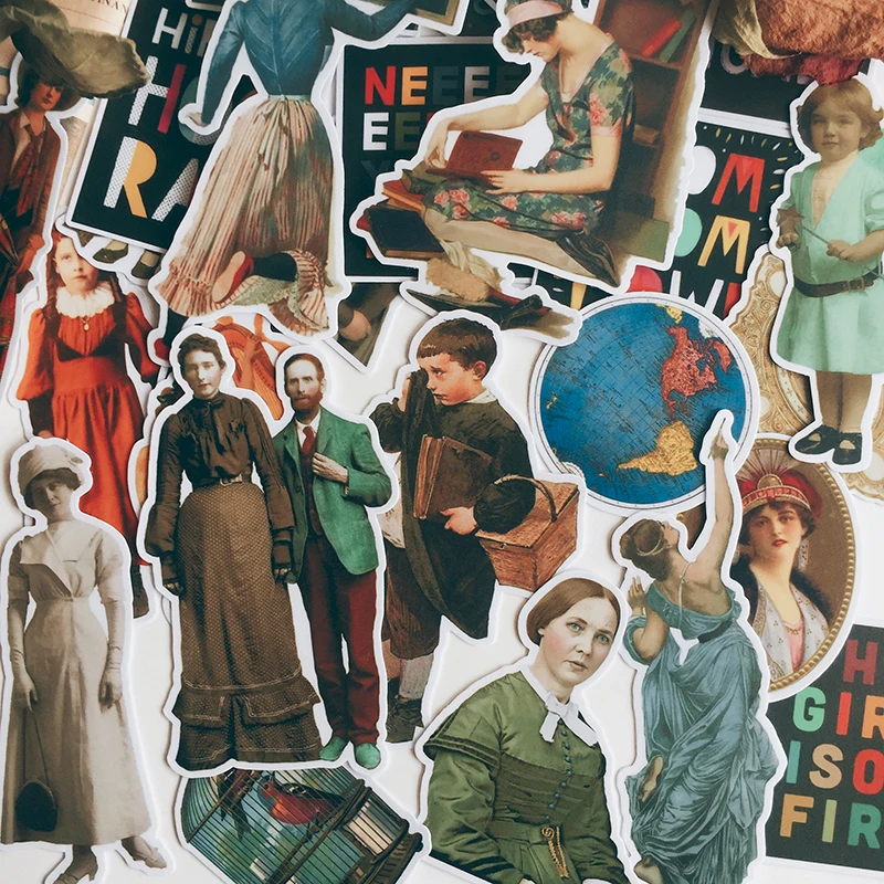 31 шт. винтажная наклейка сделай сам скрапбукинг симпатичный женский альбом