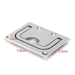 1 шт. лодочный шкафчик подъемное кольцо ручка утопленное подъемное кольцо лодка тяга 316 морская класс Нержавеющая сталь 75X56 мм рыболовные аксессуары