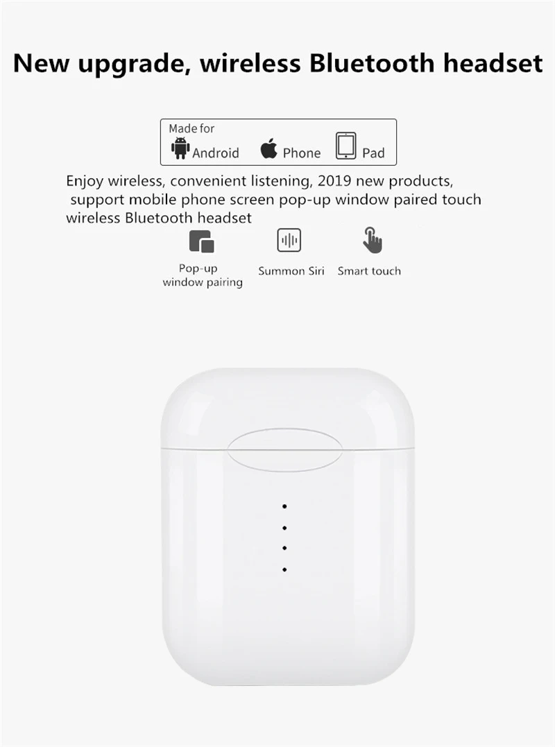 V8 TWS беспроводные Bluetooth наушники стерео наушники-вкладыши гарнитура с зарядным устройством для наушников микрофон для всех смартфонов Apple samsung S6 S8