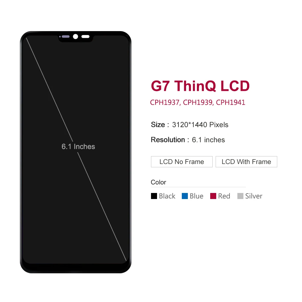 100% протестированный Оригинальный дисплей для LG G7 ThinQ ЖК-дисплей G710 G710EM ЖК-экран