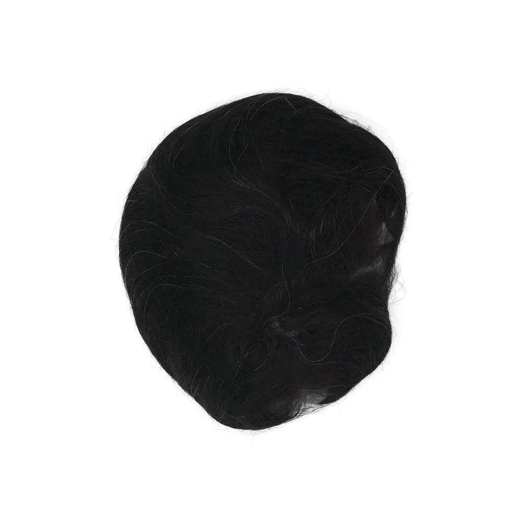 Парик Hstonir из натуральных волос Remy парик для мужчин искусственной кожи сменные