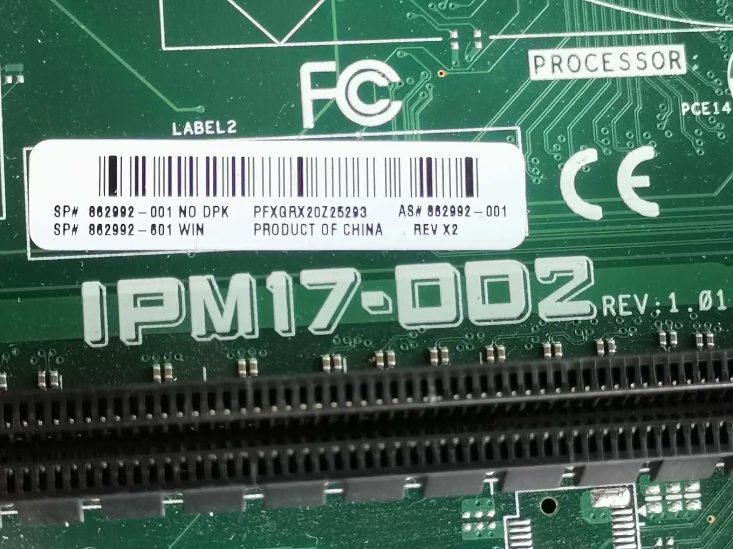 

Original Motherboard for HP 580 motherboard IPM17-DD2 862992-001