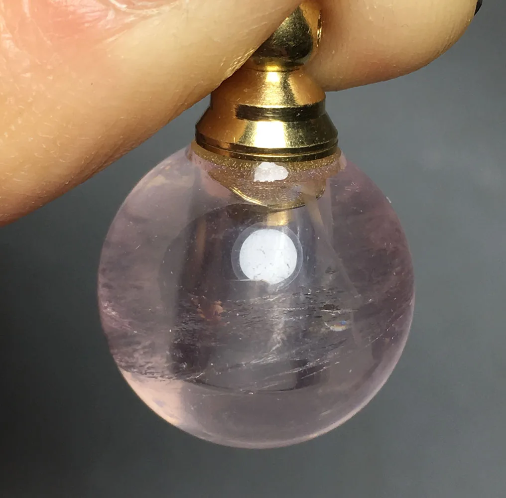 1 шт натуральный розовый кристаллический кварц кристаллы флакон духов