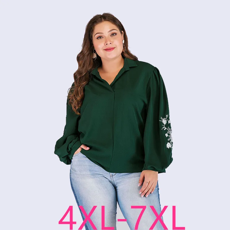 Женская блуза с длинным рукавом V образным вырезом и цветочным принтом| |