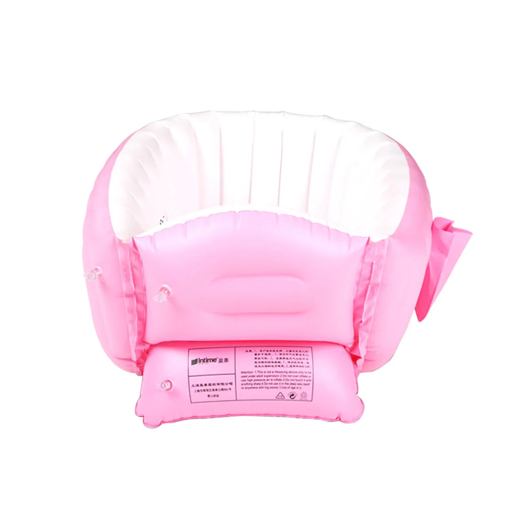 Детская Надувная ванна портативная для купания нескользящая дорожная складная