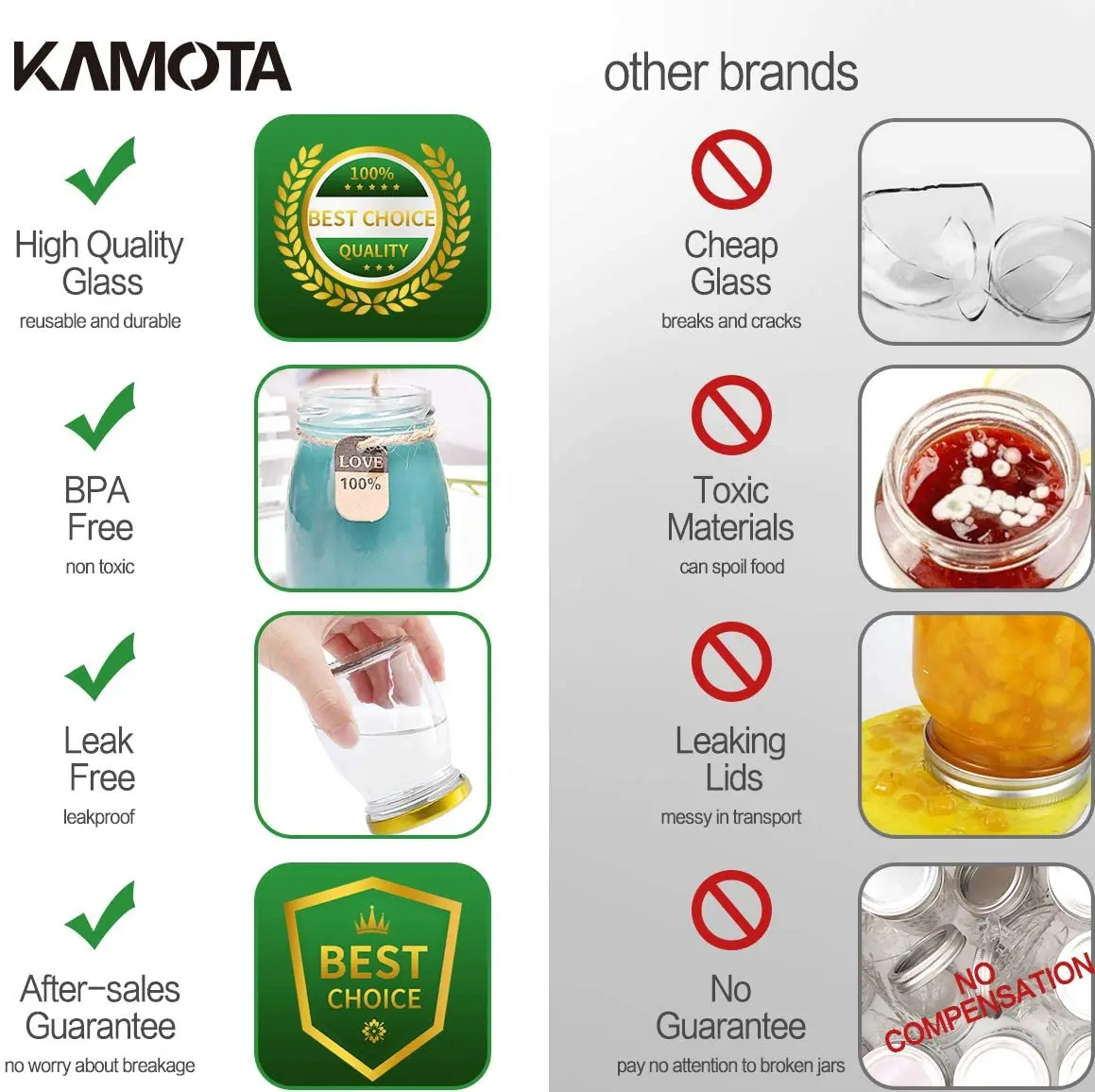 Стекло банки ясно баночки для йогурта с золотыми крышками стеклянный пудинг