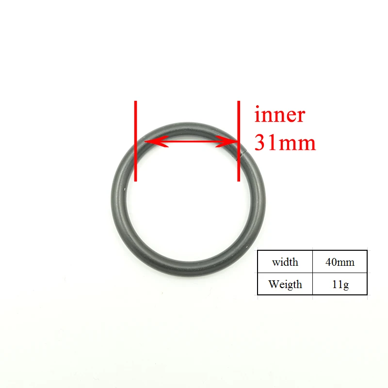 Металлические черные уплотнительные кольца для ошейника щенка 30 мм ремешок
