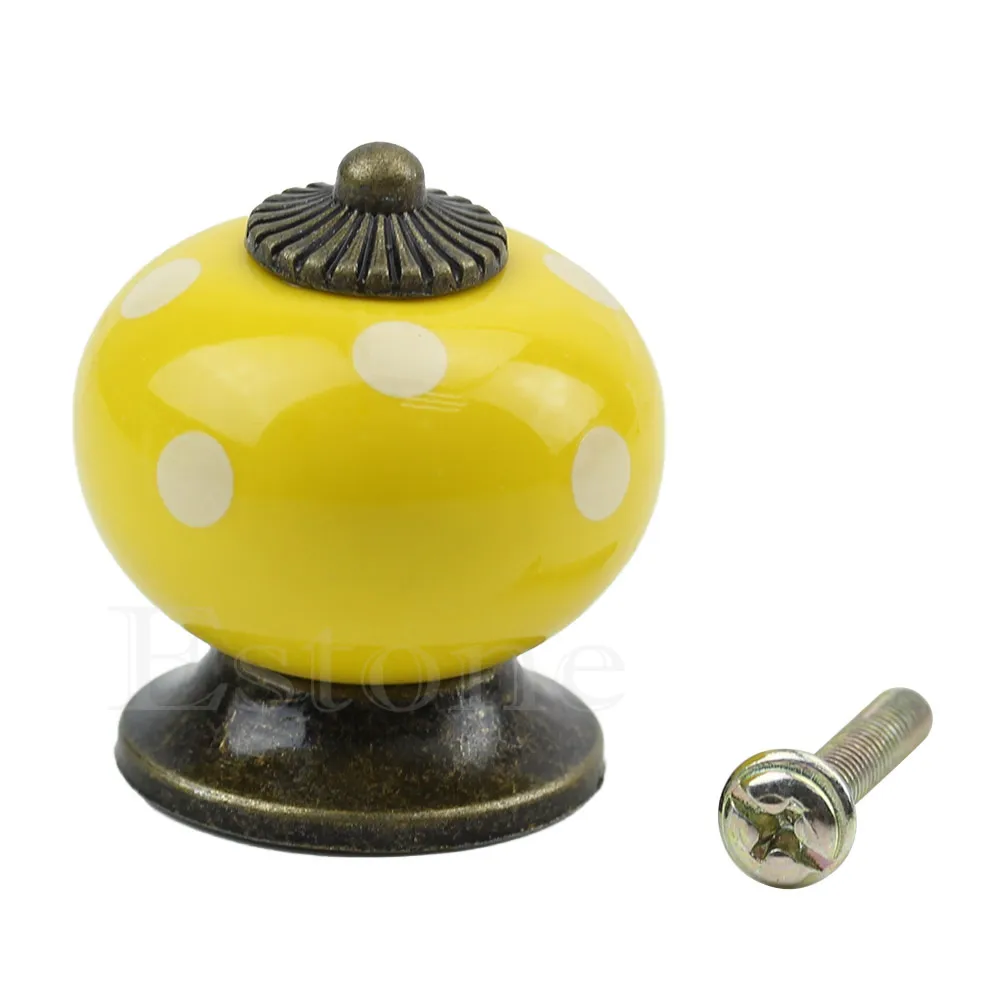 2020 Новая Винтажная Ретро круглая керамическая ручка ящика шкаф дверная