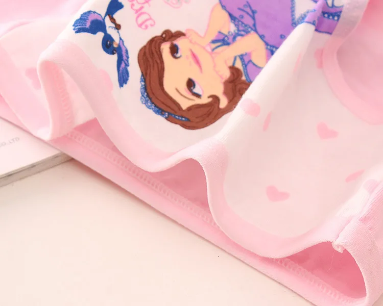 4pcs/set New Cotton Boxer Briefs princess Girls Underwear Children Kids Baby cartoon Panties Underpants 2-12year child