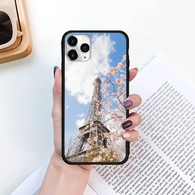 

Romantic Paris Eiffel Tower Phone Cases for iPhone 11 12 pro XS MAX 8 7 6 6S Plus X 5S SE 2020 XR mini