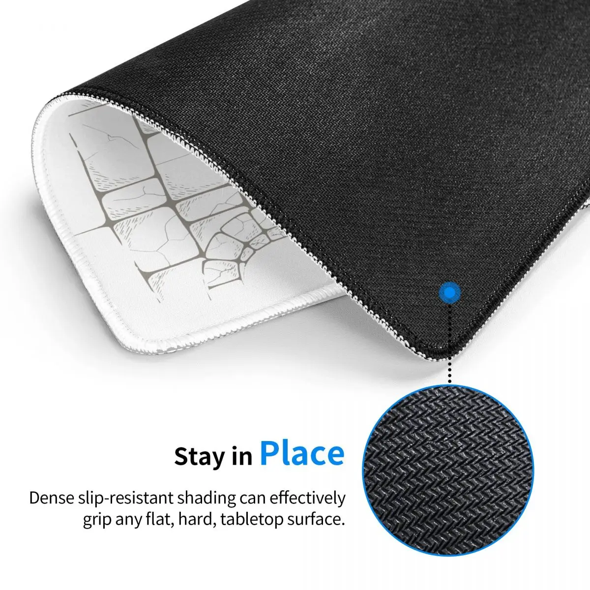 Противоскользящий коврик для мыши с изображением животных в стиле шахмат