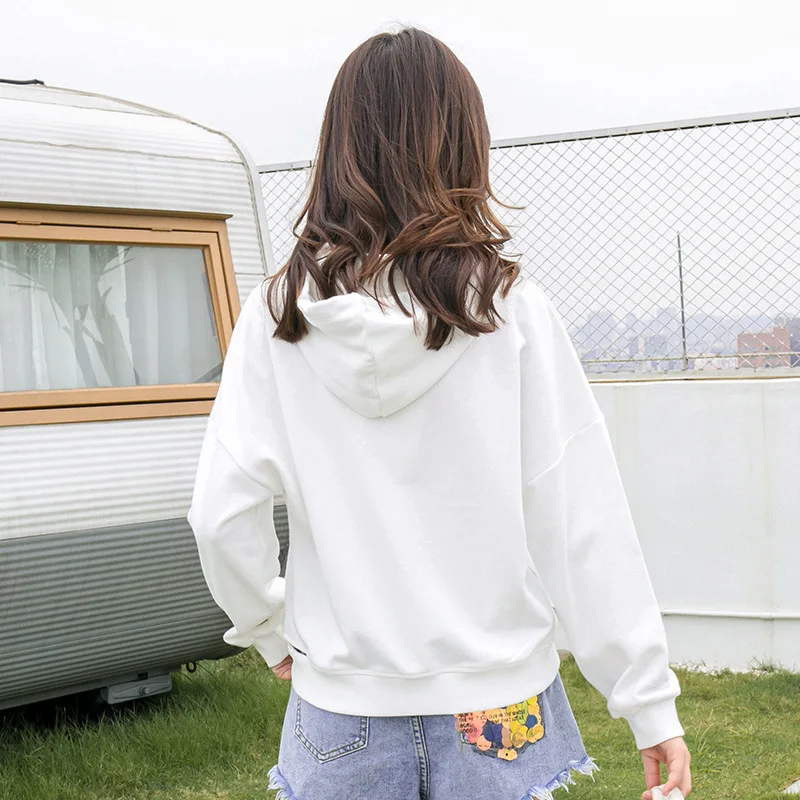 

Autumn New Korean Style Thin Casual Sweatshirt Women Lovely Girl Printed Long Sleeve Hoodies 2020 Fashion