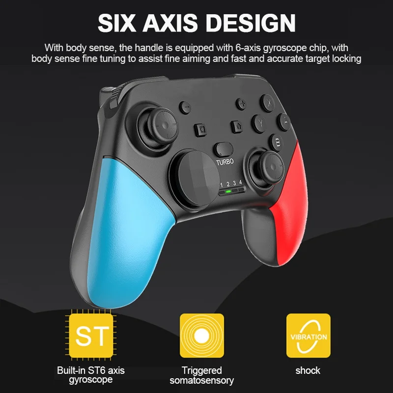 

Wireless Bluetooth Game Controller for Nintend Switch Pro Gamepad for Switch Pro Game Console Joystick Controller For PC Android