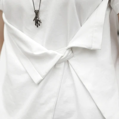 Футболка с коротким рукавом и складками|Футболки| |