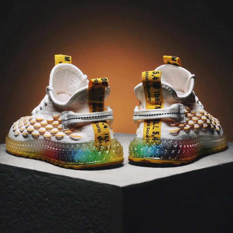 

Кроссовки мужские дышащие, Повседневная модная Уличная обувь, сетчатые, с принтом 4D, модные спортивные