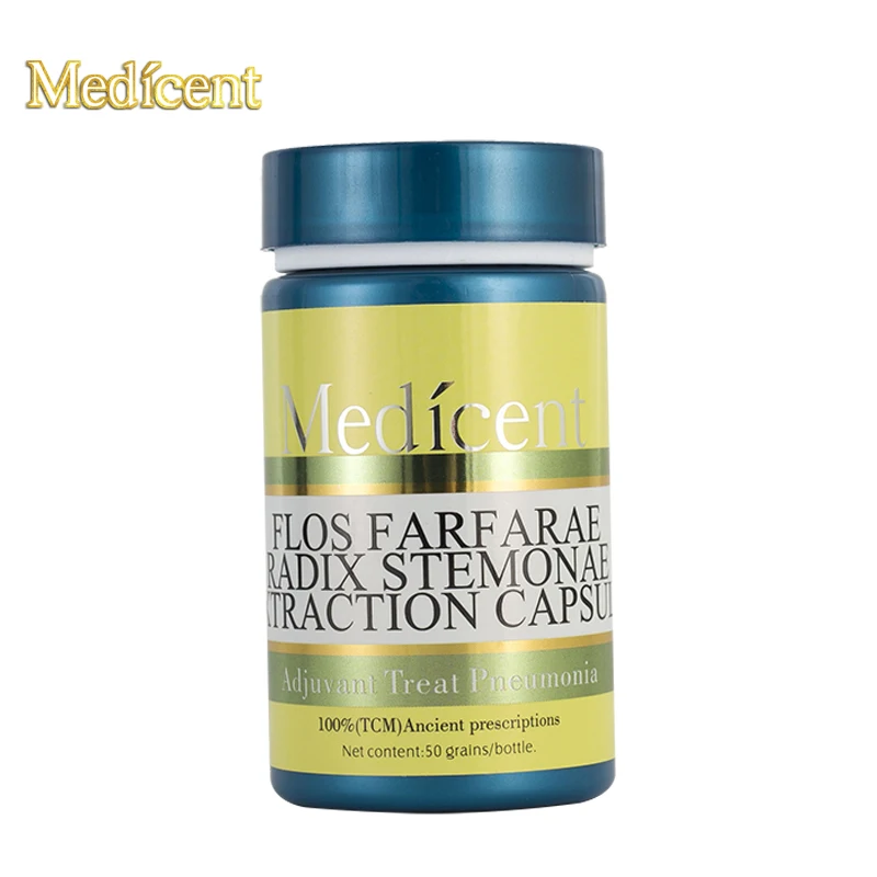 

Medicent Flos Farfarae Radix Stemonae Extraction Capsule, Adjuvant Treat Pneumonia, help systemic fever, Excessive phlegm
